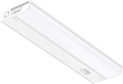 Inlight 12-inch Hardwired Only LED Under Cabinet Lighting, Soft White(3000K), Dimmable, Matte White Finished, ETL Listed, IN-0201-11-WH