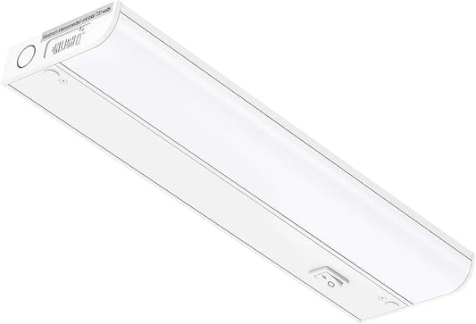 Inlight 12-inch Hardwired Only LED Under Cabinet Lighting, Soft White(3000K), Dimmable, Matte White Finished, ETL Listed, IN-0201-11-WH