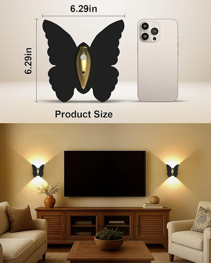 Eneru Battery Operated Wall Sconce Set of 2: 5000mAh Rechargeable Motion Sensor Night Light Wireless Wall Sconces Magnetic Closet Lights Stair Light Indoor Up and Down Wall Lamp for Bedroom Hallway
