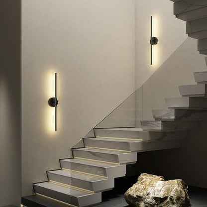 JOFIOS Battery Operated Wall Sconces Set of 1, 360°Rotation Wireless Rechargeable Wall Lights: Dimmable Detachable Wall Lamp with Remote Control, 3000K-6000K Infinite Dimming Wall Sconce 27.6 Inch