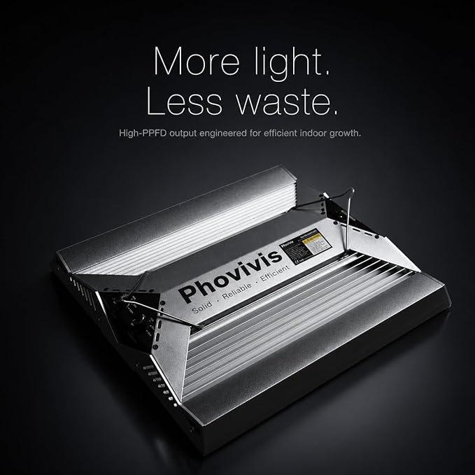 OptiGrowX240 LED Grow Light for Indoor Plants, Full Spectrum with Veg Bloom Control, Optical Lens Design, High Efficiency, High PPFD Output for 2x2 3x3 Grow Tent