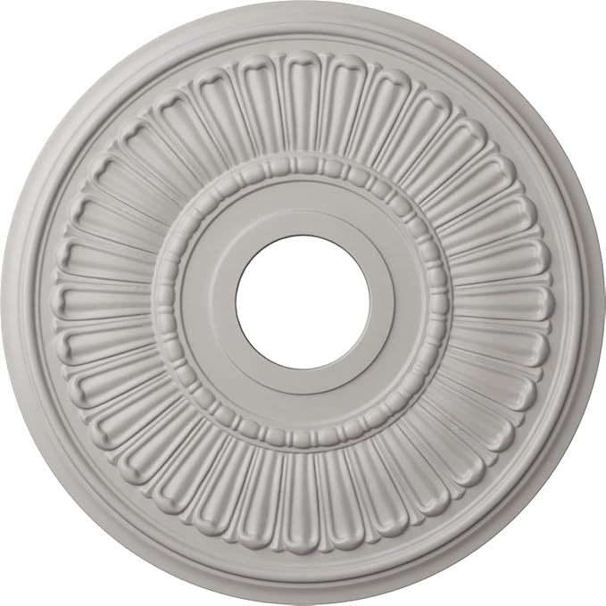 Ekena Millwork CM16MLUWF 16"OD X 3 5/8"ID X 3/4"P Melonie Ceiling Medallion Fits Canopies Up to 6 3/8", Ultra Pure White