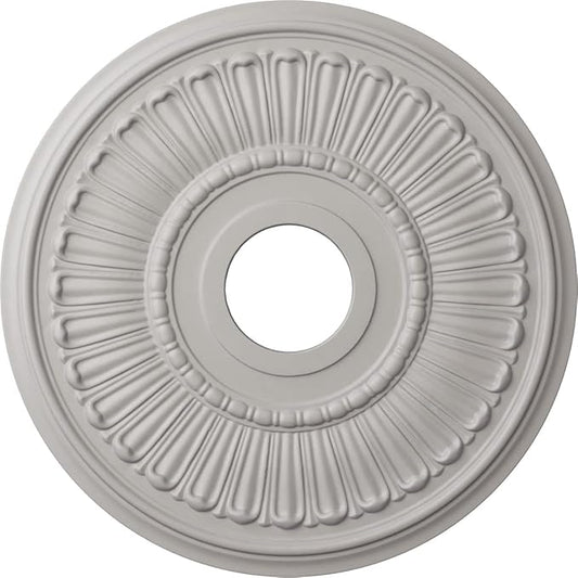 Ekena Millwork CM16MLUWF 16"OD X 3 5/8"ID X 3/4"P Melonie Ceiling Medallion Fits Canopies Up to 6 3/8", Ultra Pure White