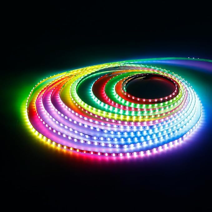 9.8FT WS2812B WS2812 2.7mm Ultra Narrow LED Strip,160LEDs/m Individually Addressable Dream Color Flexible Smart Light Tape for Bedroom,Kitchen,Stage,TV Backlight,DC5V