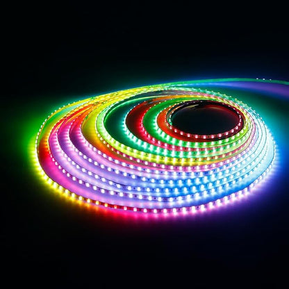 16.4FT WS2812B WS2812 2.7mm Ultra Narrow LED Strip,160LEDs/m Individually Addressable Dream Color Flexible Smart Light Tape for Bedroom,Kitchen,Stage,TV Backlight,DC5V