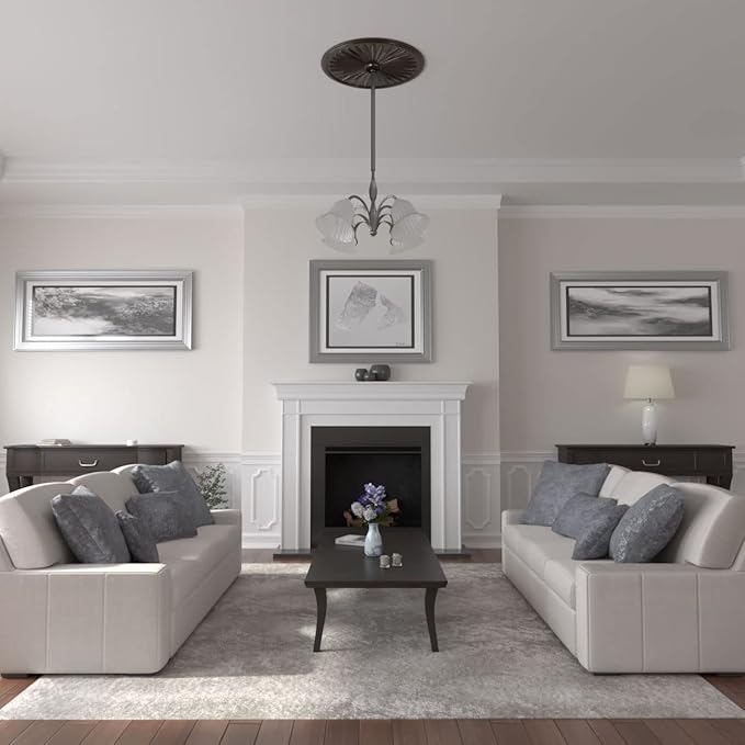 Ekena Millwork CM33LEBZS Leandros Ceiling Medallion, Bronze, 33-1/8" x 3-1/2" x 1-3/8"