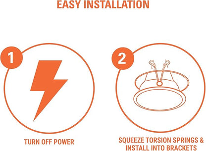 HALO SHOWERLIGHT WH TRM GLS LNS 6IN RE-6150WH-6PK
