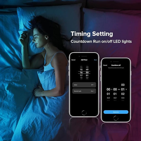 SEZO C05W WiFi Bluetooth RGBCCT LED Strip Controller Group Control Support Tuya Smart Life APP/Voice Control Compatible with LM091 LM096 LM007 LM097 RGBCCT Remote DC12-24V