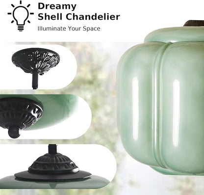 Antique Black Milk Glass Ceiling Light Fixture - 9.8 Inch Vintage Semi Flush Mount Pendant Light for Kitchen, Hallway, Bedroom, Dining Room