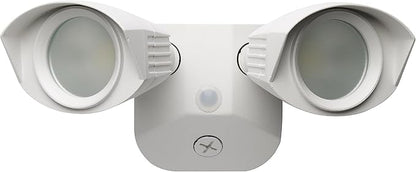 Nuvo 65/216 LED Dual-Head Security Light, 4000K, White