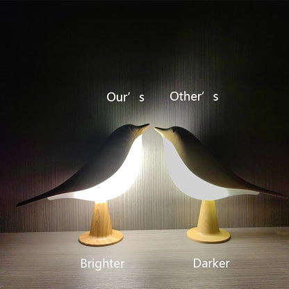 Small Cordless Bedside Lamp, Bird Lamp Touch Sensor, Night Light for Kids with Touch Dimmer,3 Level Brightness Nightstand Lamps, Rechargered Desk Lamp for Bedroom, Office, College Dorm Room