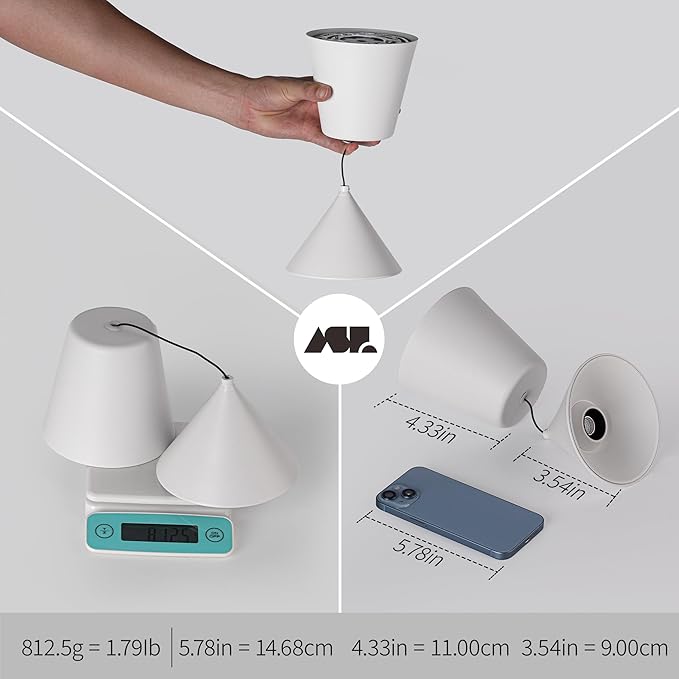 Aisilan Mini Dimmable Pendant Light Fixtures, Modern Pendant Lights Kitchen Island, 7W LED Pendant Lighting for Bedroom Bathroom Bar Dining Room Living Room, White, 3000K