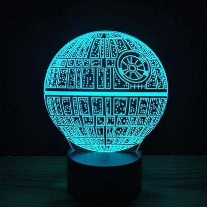 3D Illusion Platform Night Lights Touch Switch 7 Color Change USB Power LED Desk Lamp for Home Decorations or Holiday Gifts