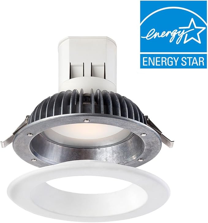 Designers Fountain EV608941WH30 Easy Up 6" 3000K Soft White 93 CRI IntegratedLED Recessed Light with J-Box (No Can Needed), 6 inches,
