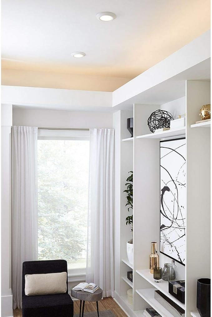 Progress Lighting 7-1/4" Surface Mount LED, Intrinsic Collection, Indoor & Outdoor, P810013-028-30, Satin White