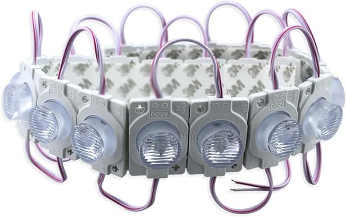 DC12V Replacement Lights for Inflatables 20Pcs 3 LED Lights Inflatables White with Self Adhesive - LED Lights Inflatables Yard Holiday Lawn Inflatables, Inflatables, Christmas Blowups.