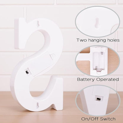 Small Led Marquee Letters, Light Up Letters, 8.58 Inch Led Letter Lights, Battery Powered Lighted Sign for Table, Party, Birthday, Christmas Decor (Letter S)