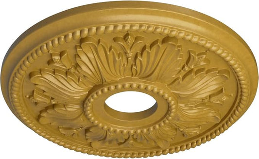 Ekena Millwork CM18ED1IGS Edinburgh Ceiling Medallion, Iridescent Gold