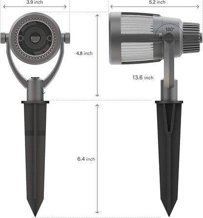 Malibu Prominence LED Floodlight LED Low Voltage Landscape Lighting Outdoor Spotlight Waterproof Lighting for Driveway, Yard, Lawn, Flood, Garden, Outdoor Lighting 8418-2606-01