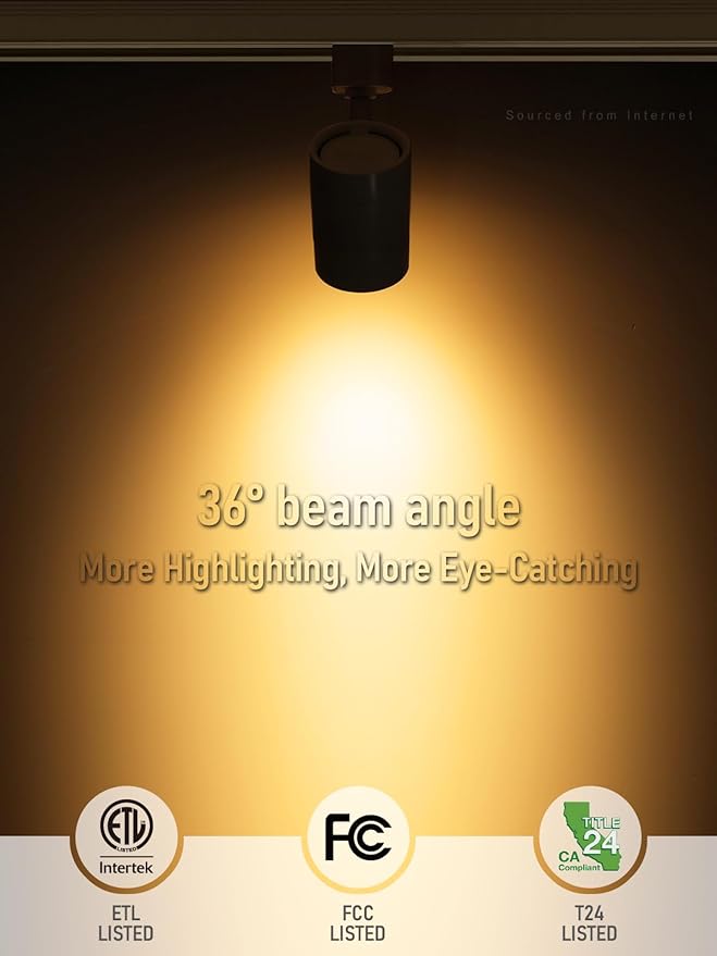 LEONLITE Studio Series 8.5W LED H Track Lighting Heads, ETL Listed, Dimmable Retail Track Light Heads for Store Shop Cafe, 600LM, CRI90, H Track Lighting, 2700K Soft White, Matte Black, Pack of 4