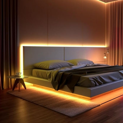 iNextStation Yellow Led Strip Lights, 16.4Ft/5m Neon Led Light Strip with Power Adapter, 12V Waterproof Silicone Flex LED Rope Lights for Bedroom Wall Festival Party Neon Sign DIY Decor