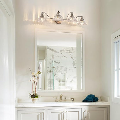 XIEDUN Brushed Nickel 4 Light Vanity Light