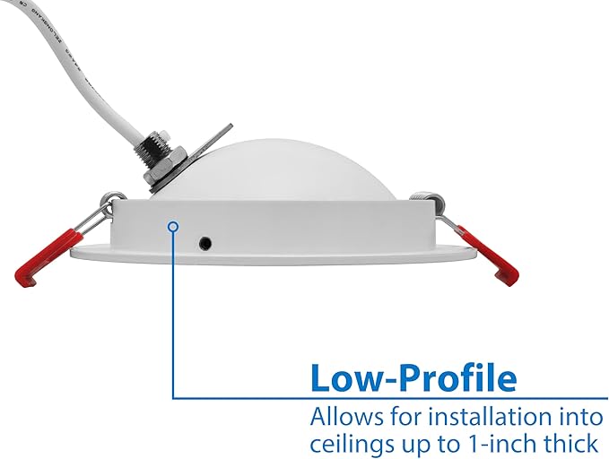 DGF 4-inch White Selectable Canless Floating Gimbal LED Recessed Downlight (DGF43120SRDWH)