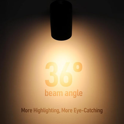 LEONLITE 8-Pack Retail Pro Series 17.5W LED H Track Lighting Heads, ETL, Commercial Dimmable H Track Light Heads for Store Shop Restaurants, CRI90 Track Lighting, 5CCT, Matte Black