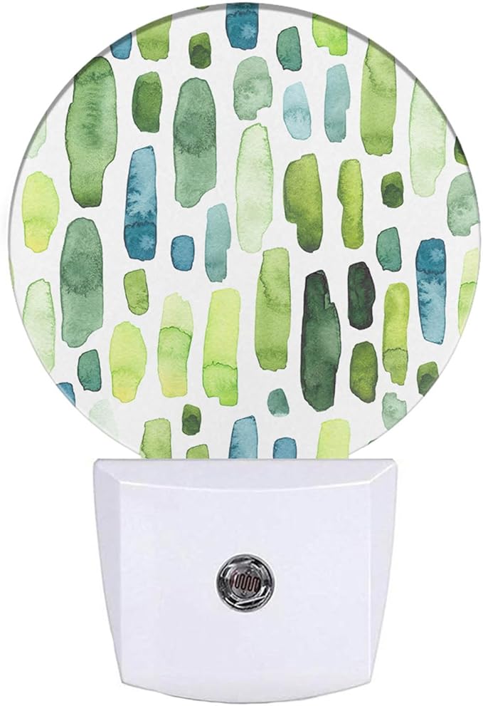 EKOBLA Tropical Cactus Plug-in Night Light, Green Cacti Plant LED Nightlight with Dusk to Dawn Auto Sensor for Bathroom, Hallway & Kitchen