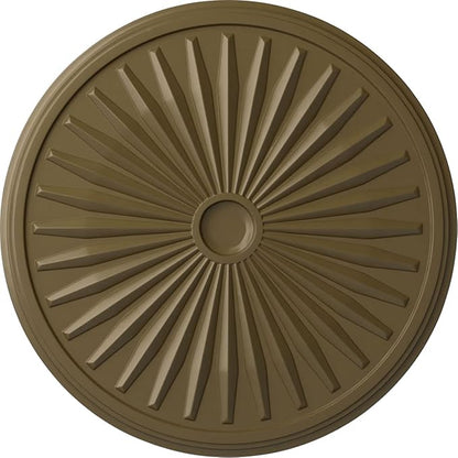 Ekena Millwork CM33LEMMF Leandros Ceiling Medallion, Mississippi Mud, 33 1/8"OD x 3 1/2"ID x 1 3/8"P