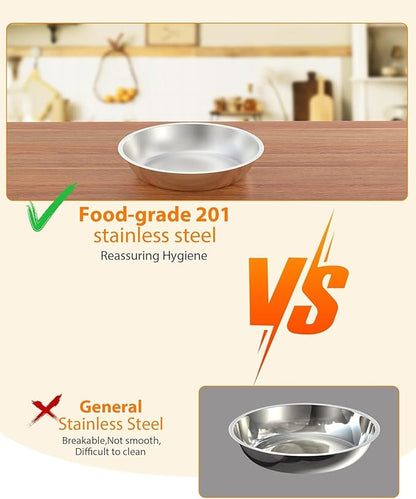 5QT 2 Packs Chafing Dish Buffet Set, Round Stainless Steel Chafers and Warmers Food Servers Sets with Lid & Lid Holder, Spoon & Tweezer for Catering Events Parties Weddings Dinners (Rose Gold, 2 Pack)