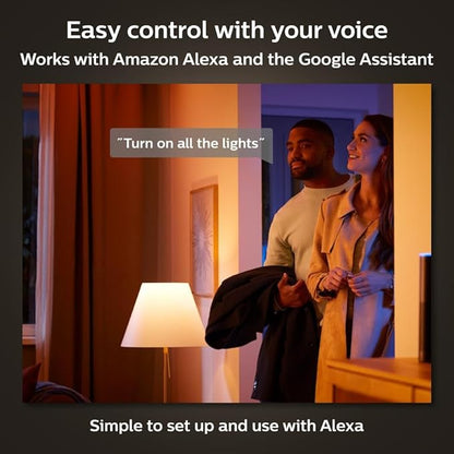 Philips Hue Smart Retrofit Recessed 5/6 Inch LED Downlight 1 Pack - White and Color Ambiance Color-Changing Light 1100LM - Control with Hue App - Compatible with Alexa, Google Assistant, Apple Homekit
