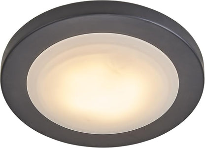 Design House Paxton 7 Inch Flush Mount Ceiling Light Dimmable LED Ceiling Light - 3 Color Temperatures (3000K/4000K/5000K) for Bedroom, Bathroom, Hallway, Matte Black