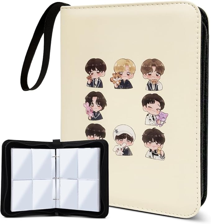 Cute Photocard Binder 400 Pockets Photocard Holder Book with Sleeves Photo Album for Lomo Cards