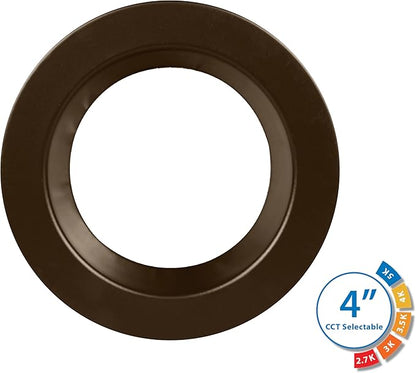 DLR4(v6) 4-inch Oil-Rubbed Bronze Selectable Recessed LED Downlight (DLR4607120SOB)