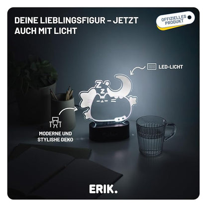 Grupo Erik Official Pusheen Lamp - Kawaii Stuff - Pusheen Gifts - Pusheen Gamer Girl Lamp - Pusheen The Cat Lamp - Baby Night Light - Cat Light