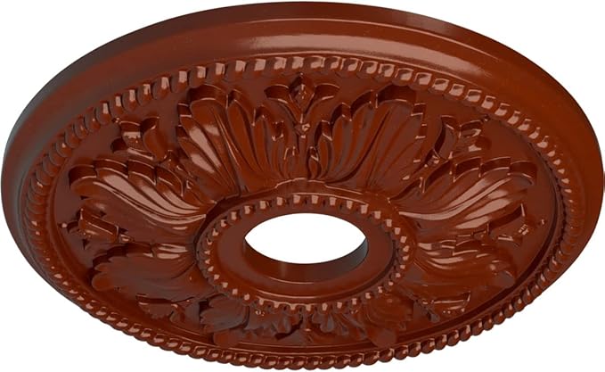 Ekena Millwork CM18ED1FIF Edinburgh Ceiling Medallion, FireBrick