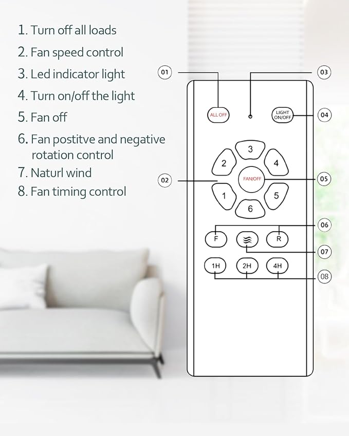 Ceiling Fan with Lights Remote Control, 52 Inch Black Ceiling Fans with 3 Downrods, 3 Blades, Timer, 6 Speed Modern Fan Quiet Reversible DC Motor for Patio Bedroom Outdoor/Indoor,52in,Black