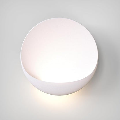 Hyunbae Modern LED Wall Sconce, 8'' Round Wall Lights Outdoor Hardwired Up and Down Wall Mount Light for House,Patio,Porch,Hallway Corridor Light Fixture, Outdoor Wall Lighting 3000K Warm White