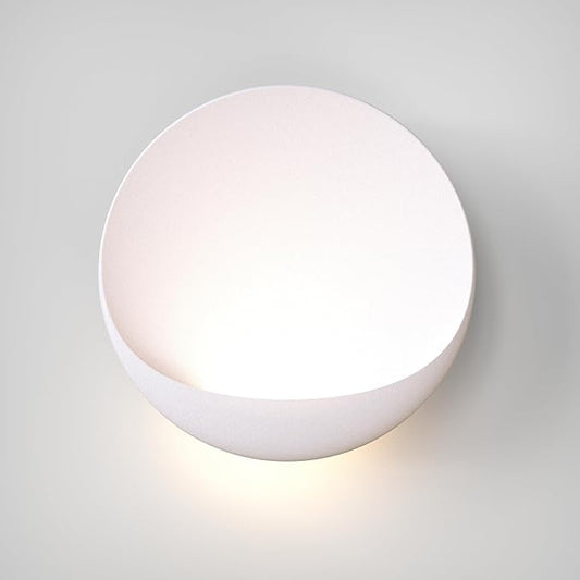 Hyunbae Modern LED Wall Sconce, 8'' Round Wall Lights Outdoor Hardwired Up and Down Wall Mount Light for House,Patio,Porch,Hallway Corridor Light Fixture, Outdoor Wall Lighting 3000K Warm White
