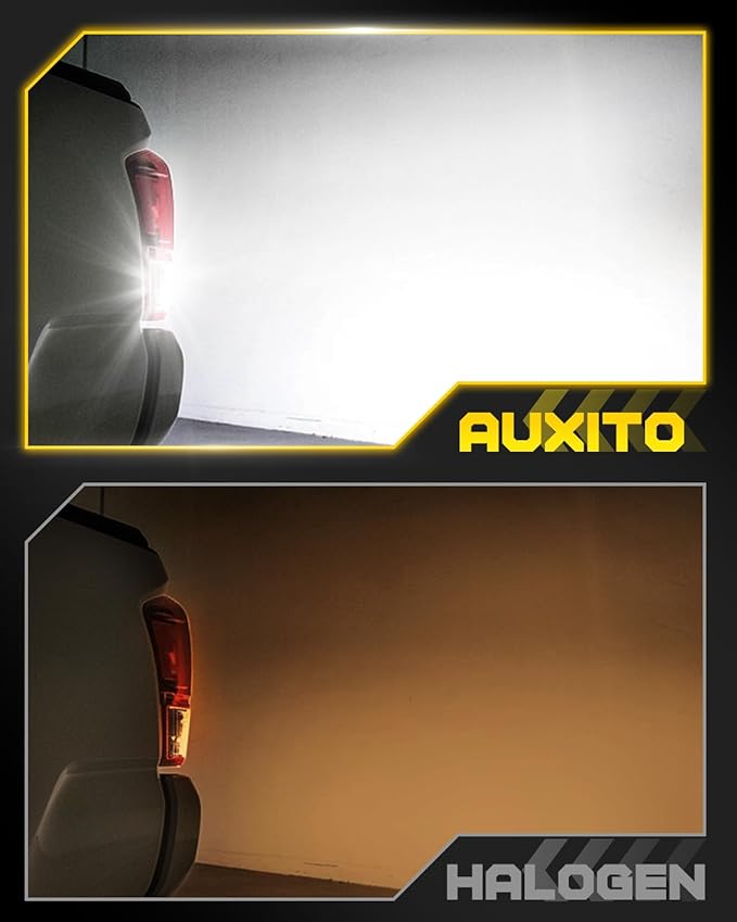 AUXITO Latest 921 912 LED Bulb Reverse Light, 600% Brighter CANBUS Error Free 912 921 led backup light bulbs, Super Bright T15 906 922 W16W LED Bulb for Back Up Tail Light, Pack of 2