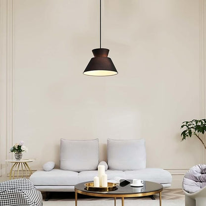 GLOBE Electric 65778 Madison 2-Light Chandelier, Black Fabric Shade, Bulb Not Included