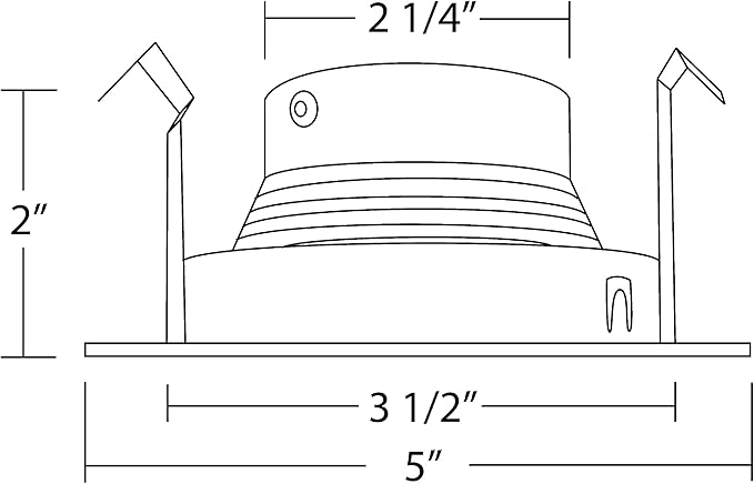NICOR Lighting 4 inch Oil-Rubbed Bronze Recessed Baffle Trim for MR16 Bulb (14002OB-OB)
