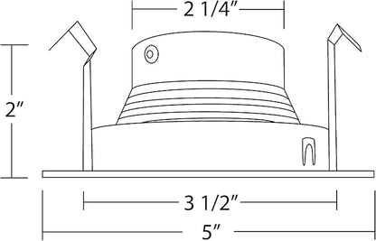 NICOR Lighting 4 inch Oil-Rubbed Bronze Recessed Baffle Trim for MR16 Bulb (14002OB-OB)