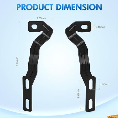 Nilight Ditch Light Brackets Auxiliary Offroad Work LED Pod A-Pillar Hood Mounts for 3rd Gen Tacoma 2016 2017 2018 2019 2020 2021