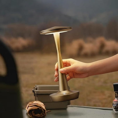 Cordless Table Lamp Rechargeable, 6000mAh Battery Operated Portable Table Light,Dimming LED Table Lamp for Restaurant/Patio/Outdoor (Bronze)