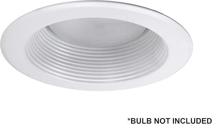 NICOR Lighting 5 inch White Recessed Baffle Trim (15511)