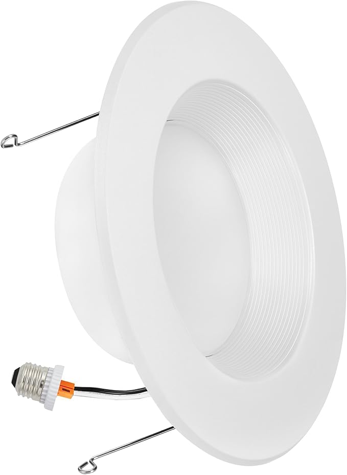 Maxxima 5 in. & 6 in. 5 CCT Retrofit Recessed LED Downlight - 1300 Lumens, E-26 Quick Connect, Dimmable, Color Selectable 2700K-5000K (2700K/3000K/3500K/4000K/5000K), for Living Rooms and Kitchens