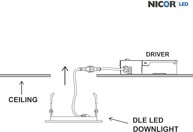 NICOR Lighting DLE821202KRDBK DLE Recessed Lighting Kit, 8, Black