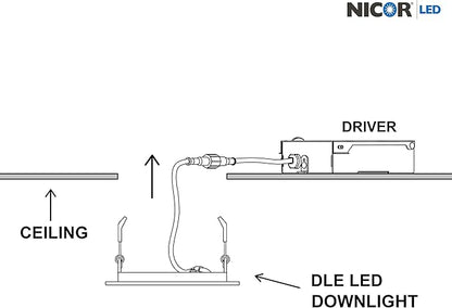 NICOR Lighting DLE821202KRDAC DLE Recessed Lighting Kit, 8, Aged Copper
